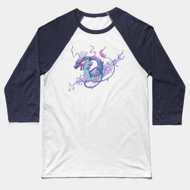 Dragon Tattoo, Pastel AF Baseball T-Shirt by Jarrodjvandenberg